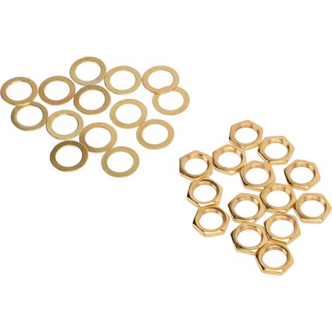 Kit de fixation pour douille d'instrument (écrou et rondelle) - Connecteur M9 femelle - Or (1/5)