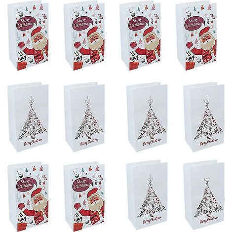 12 sacs cadeaux de Noël