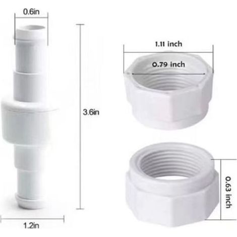 pair Pièces de rechange pour Robot de nettoyage de boule de tuyau souple de piscine Polaris compatible Compatible avec 280 3900 pièces D20 (1/4)