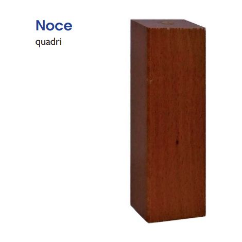 Piede Quadro Regolabile H150Mm Noce - Masidef