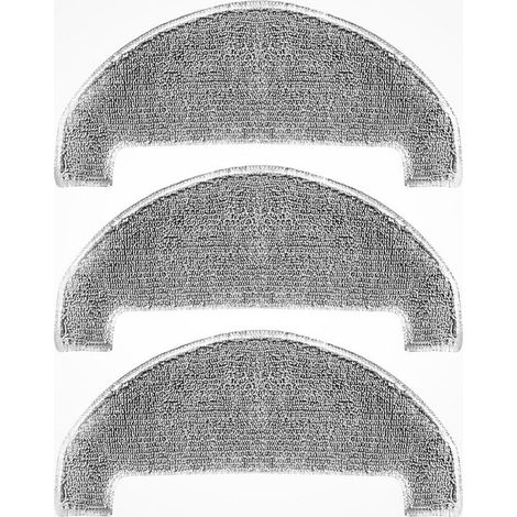 Lot de 3 Serpillières de Lavage pour Aspirateur Robot Laveur T10 - Accessoires d'Aspirateur Robot
