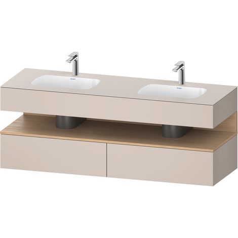 Lavabo empotrado Duravit Collection One con base de lavabo