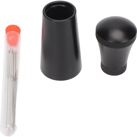 Toivize Kaffeepad, Edelstahl, Schwarz, 10 abnehmbare Nadeln, rutschfester Griff für gleichmäßiges Tampern von Espresso (1/5)