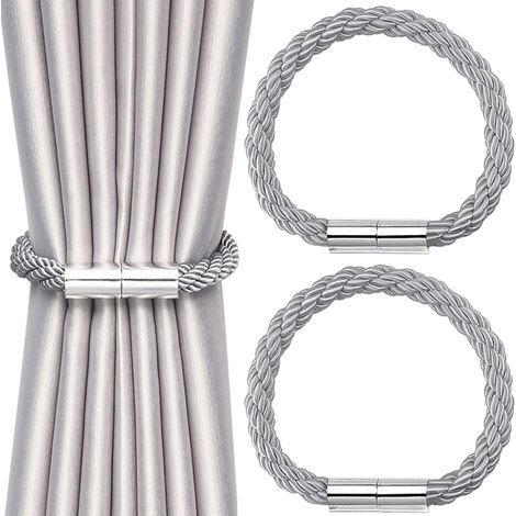 Set of 2 magnetic curtain tiebacks - For home, cafe, office (1/5)