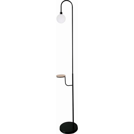 Lampada da terra Candellux Vanity nera con tavolino G9 (1/2)