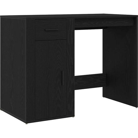Maison Exclusive - Schreibtisch mit Speicher Schwarz Eichen-Optik