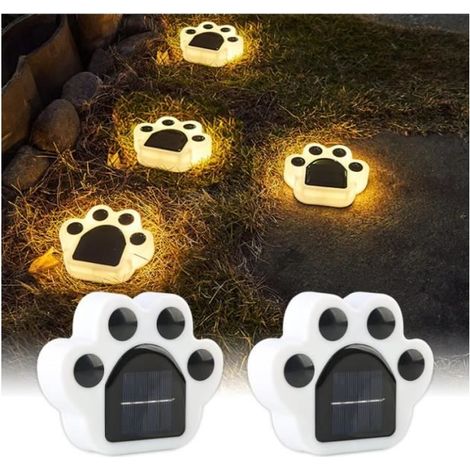 Lampes solaires - Non spécifié - Lot de 4 - LED - Blanc - Extérieur (1/4)