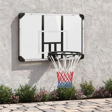 Panier de basket coloris blanc en acier 113 x 61 x 73 cm (1/5)