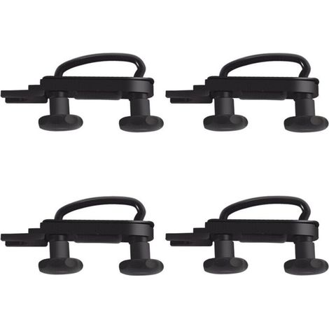 Universal Stainless Steel Roof Box U-Bolt Clamps, Car Van Mounting Bracket Kit U Brackets Installation Accessory, with 8 Lock Nuts (1/5)