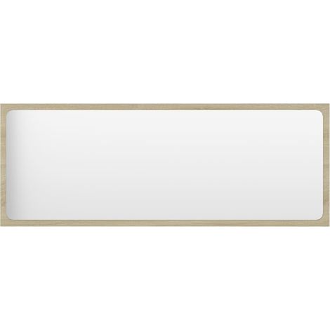 Maison Exclusive - Specchio da Bagno Rovere Sonoma 100x1,5x37 cm Legno Multistrato (1/5)