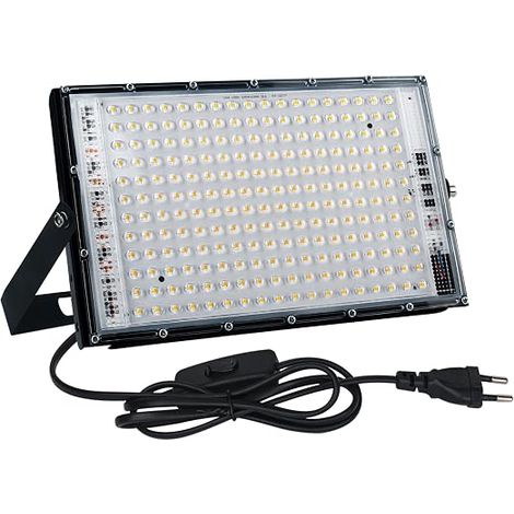 Outdoor LED Floodlight 150 W, Outdoor LED Spotlight 3000 K Warm White, 15000LM LED Floodlight with Plug IP65 Waterproof Outdoor Lighting for Garage, Garden, Patio, Yard (1/5)