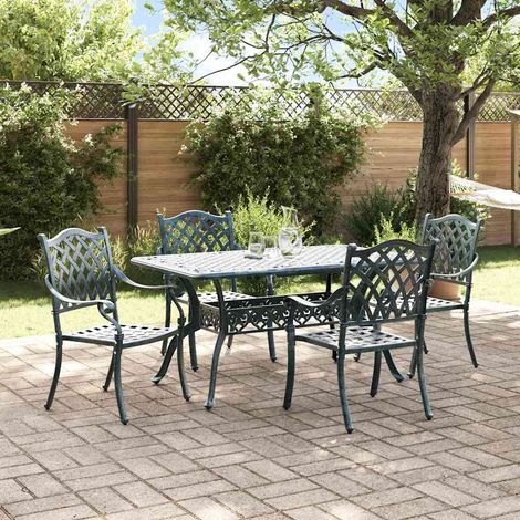 Teenpull – Garten Essgruppe 5 Stk. Grün Aluminium (1/5)