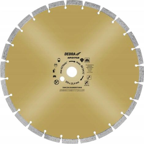 Atlas HP2174A disco de corte 400 mm corona segmentada