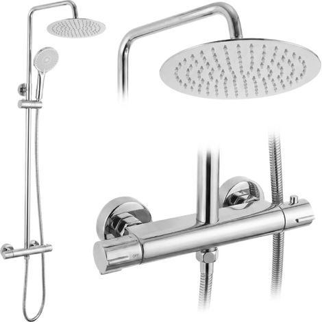 Set Da Doccia Rea Lungo + Thermostat Chrome