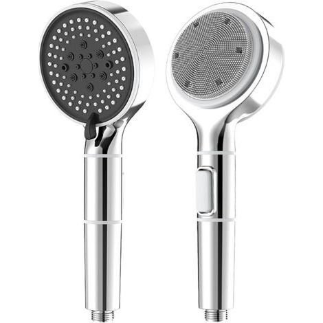 Pommeau de Douche Anti Calcaire avec Filtre Économiseur d'Eau Haute Pression, Filtre Coton PP Remplaçable (1/5)