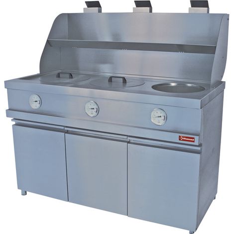 Friteuse gaz - 3 cuves rondes - mécanique - Diamond (1/4)