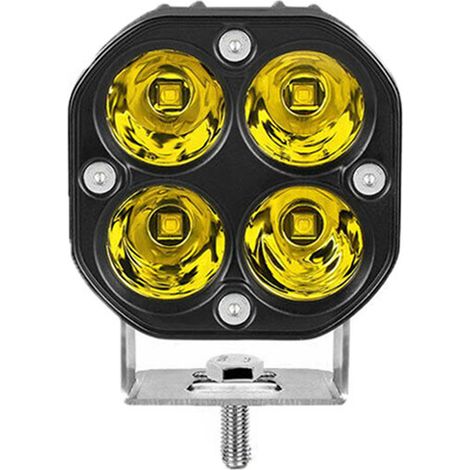 Projecteur LED 40W étanche aluminium 3 pouces ultra lumineux pour camion voiture phare de travail jaune (1/5)