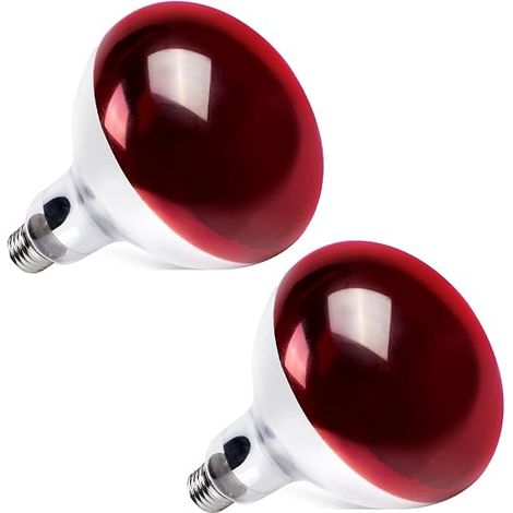 250W E27 R125 Dimmable Infrared Heated Light Bulb, Infrared Heat Bulbs Reflector for Puppy, Chick (1/5)