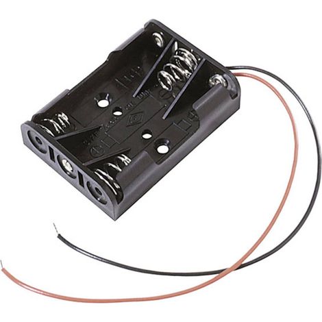MPD BC3AAAW Support de pile 3x LR3 (AAA) raccordement par fils (L x l x H) 52 x 38 x 14 mm (1/2)