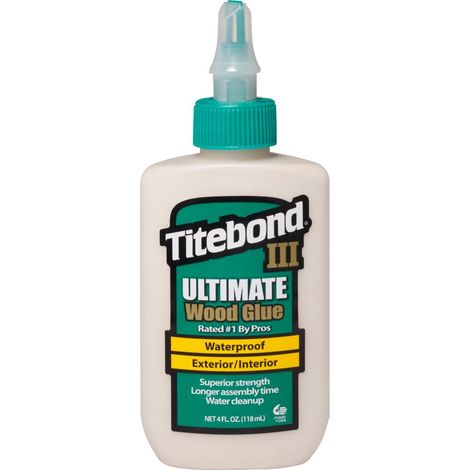 Titebond 1412 Ultimate - Colla per legno per interni ed esterni, impermeabile, 113,4 g, marrone (1/5)