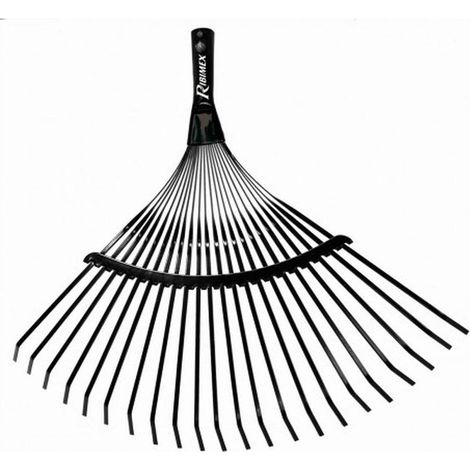 Balai à Feuille Métal 22 Dents - Sans Manche - Outil de Jardinage Efficace - Nettoyage Rapide et Pratique - D-Work (1/2)