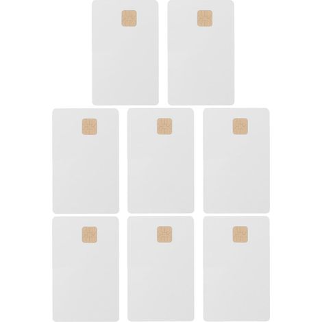 8 Pièces Carte à Vierge Carte Vierge en Pvc Blanche 2k avec At24c02, en Cuivre, Légère, pour Systèmes de D'accès et Usage Domestique (1/5)