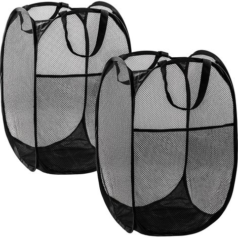 Panier à linge pliable à mailles 2 pièces - Hameau à linge pliable - Panier à linge pliable - Panier à linge - Panier à 30, 46 (1/5)