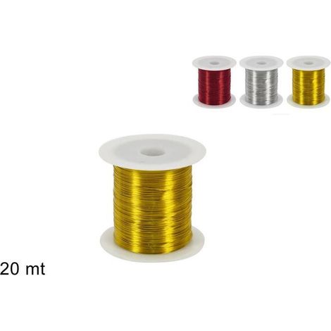 FILO METALLO 20 MT  3 ASS DI COLORI  PREZZO CADUNO INDICARE