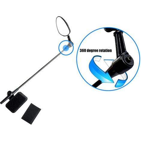 Rétroviseur de casque vélo orientable 360°, léger et portable, rétroviseur ajustable pour casque de cyclisme (1/4)