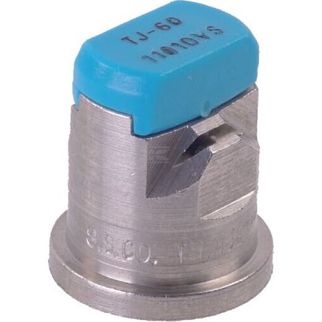 Tobera anti-deriva venturi doble chorro plano TJ 110掳 10 azul claro acero inoxidable TeeJet TEEJET TJ6011010VS