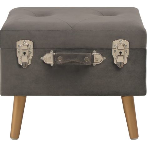 Maison Exclusive - Hocker mit Stauraum 40 cm Grau Samt