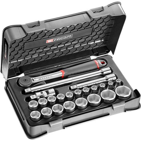 FACOM Steckschlüssel-Set 1/2 S.161B, 23-tlg. (1/2)