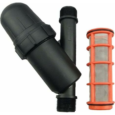 Filtre maille, 3/4 Écran d'irrigation en acier inoxydable, deau-Filtre dÉcran pour Jardinage lAgriculture dirrigation Goutte à Goutte pour Pompe (1/5)