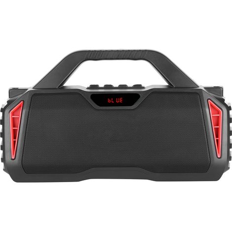 Tragbarer Bluetooth-Lautsprecher mit hoher Lautstärke und kräftigem Bass, mit Mikrofon für den Außeneinsatz (rot) (1/5)