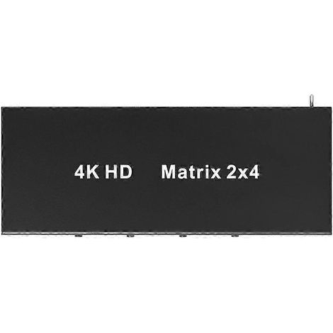 Compatible avec les commutateurs et distributeurs matriciels 2x4, prend en charge la 4K 30 Hz, dispose d'une sortie audio et de fonctionnalités 3D, et est compatible avec les décodeurs HDTV. (1/5)