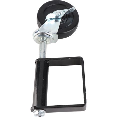 Roulette pour portail à ressort réglable 4 pouces 10cm acier inoxydable caoutchouc 150kg par roue rotation 360° avec vis pour jardin atelier entrepôt (1/5)