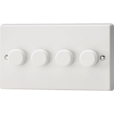 Varilight 4-Gang 2-Way Rotary LED Dimmer 0-120W V-Pro Series