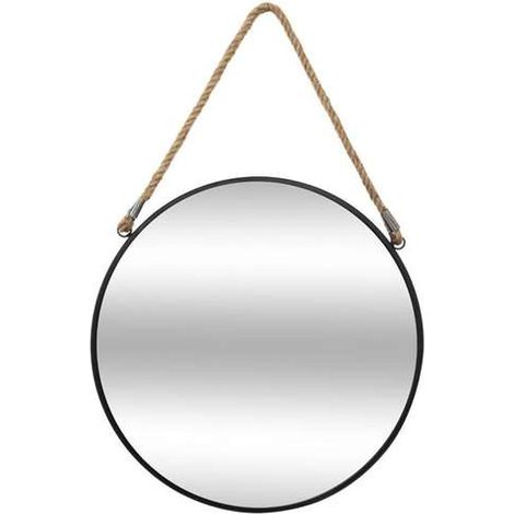 Miroir suspendu avec corde en métal EDEN (1/4)