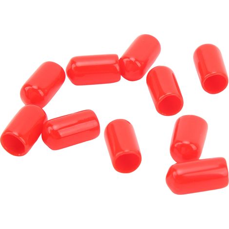 Packung mit 20 6-mm-Entlüftungsschrauben für Bremssättel mit hochbeständiger PVC-Staubkappe für Bremssysteme der meisten Fahrzeuge (rot). (1/5)