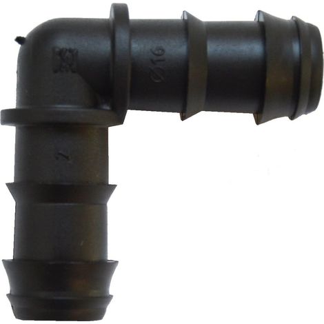 Ellenbogen – Tropfen 16 mm, 50 Einheiten, 5 x 14,5 x 24 cm, schwarze Farbe (1/5)