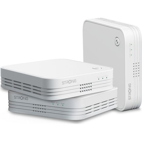 Strong WI-FI MESH HOME TRIO PACK 1200 Bi-bande (2,4 GHz / 5 GHz) Wi-Fi 5 (802.11ac) Blanc 3 Interne (1/3)