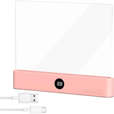 Lampe de lecture rechargeable Panneau Transparent 3 Couleurs (1/5)