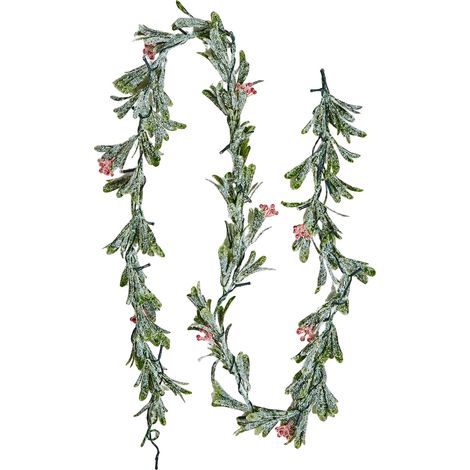 Guirnalda navideña VEVOR, artificial, 2750 mm, luminosa, follaje, bayas, decoración para chimenea, vid + hoja de olivo + bayas - a, ligera - b (1/2)
