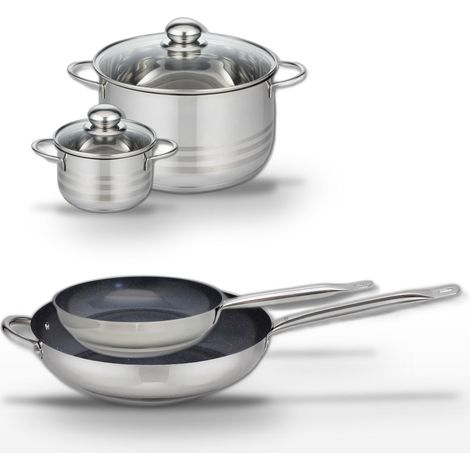 Lot 2 Poêles 24/32 cm et 2 Faitouts 12/24 cm Elo Profi Therm Platinum (1/5)