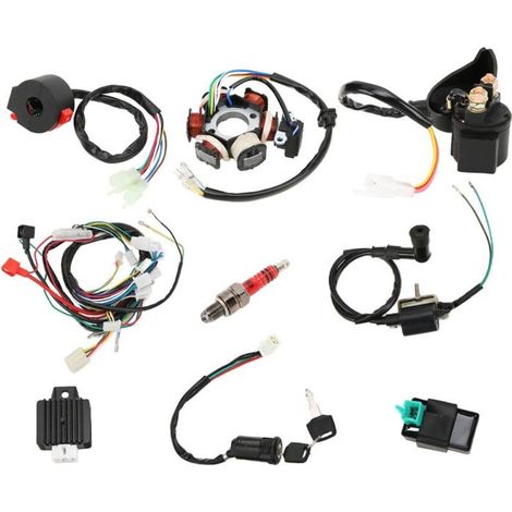 Ecleanfy - Faisceau de Câblage, Faisceau de Câbles Quad CDI Remplacement du Faisceau de Câblage pour 50cc Quad Dirt Bike Go Kart Pièces (1/5)
