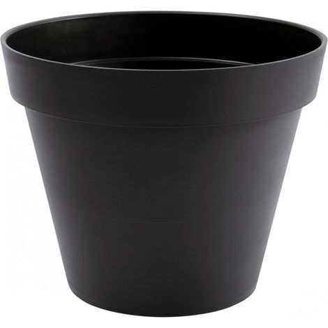 Runder Toscane Blumenkübel 43 Liter - Anthrazit 48 x 40 mm - Eda