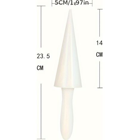 Moule à cornets de glace en plastique de 1 quart avec manche ergonomique, fabricant de cornets sucrés manuel non électrique pour glaces maison, forme cornet. (1/5)