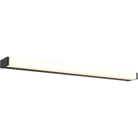 Applique murale led ip44 12w 3000k noir mat pour salle de bains trio - fabio (1/5)