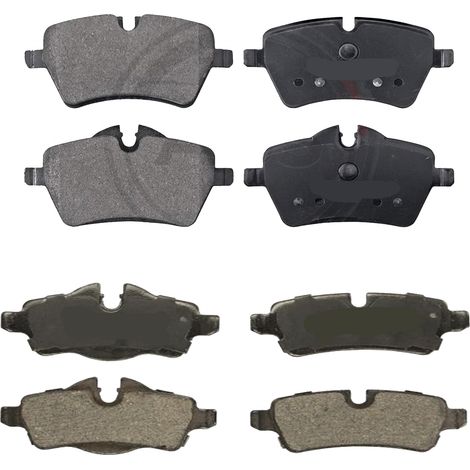 KIT PASTIGLIE FRENO ANTERIORI E POSTERIORI compatibile con NISSAN PULSAR 2 VOLUMI/CODA SPIOVENTE (C13) / PASTIGLIE FRENANTI AUTO OEM P 56 065,P 56 068 / SOSTITUZIONE DIRETTA / BASSA POLVERE / SILENZIO