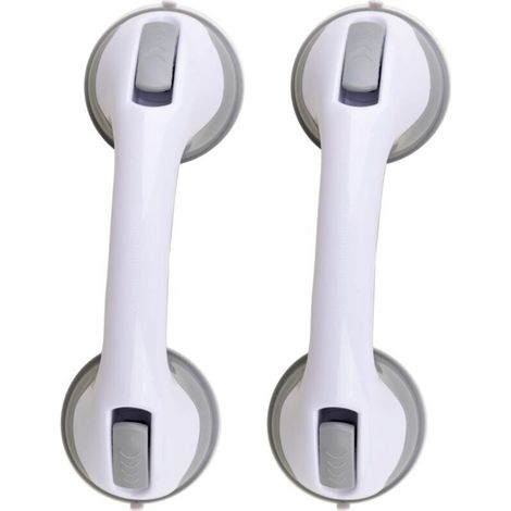 Updated grab bars (2025) for bathtubs and showers, suction cup handles, 30 cm (12 in) grab bar - Balance aid only for tile, glass, hard plastic, for disabled people (1/5)